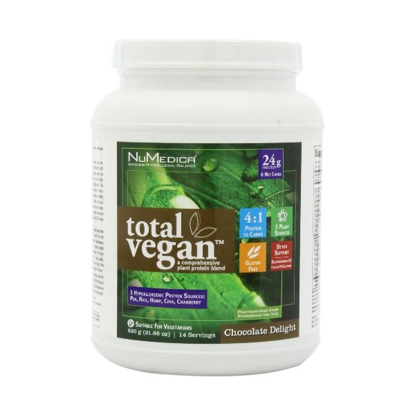 NuMedica - Total Vegan Chocolate Delight 21.86 Ounce - 14 Servings