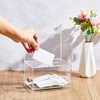 Acrylic Donation Box, Transparent Ballot Box with Key Lock, Lockable