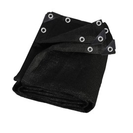 90% Black Shade Cloth 12 ft X 20 ft,Heavy Duty HDPE Mesh Sun Shade Tarp with Grommets for Garden Greenhouse Pergola Patio Pool Kennel UV Protection
