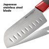 OXO Outdoor 5.5in/14cm Santoku Knife with Locking Sheath,Gray/Red