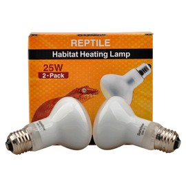 Sundew 2-Pack Reptile Heat Bulb, Dimmable Basking Spot Lamp for Reptiles & Amphibians, Daytime Heating Light for Bearded Dragon, Gecko, Lizard, Snake, Turtle - E26 Base (50, Watts)