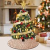 yuboo Mini Rose Gold Tree Skirt, 24 inch Small Sequin