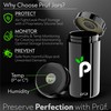 Prūf Jar with Built-In Hygrometer – 500ml Air-Tight, UV-Proof Glass