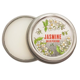 Jasmine Natural Solid Perfume (Jasmine, 0.25 oz tin jar)