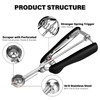 Small Cookie Scoop 1 TSP, Professional Stainless Steel Ice Cream