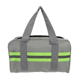 Tool Bag Wide Mouth Oxford Cloth Large Capacity with Reflective Strip for Worker Electrician 16in