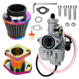 FVRITO Mini Bike 212 Carburetor VM22 Carb Kit for Predator 212cc 196cc 224cc Coleman CT200U BT200X CT200U-EX RB200 KT196 Go Kart Massimo Baja Warrior Heat MB200 Performance Parts Stage 1 Kit Rainbow