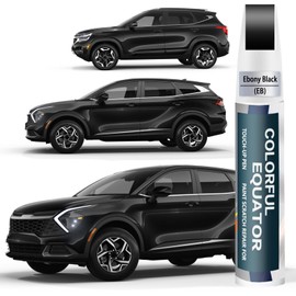 Ebony Black(EB) Touch Up Paint Compatible with Kia, Car Paint Pen Scratch Repair Two-In-One Touch Up Paint, Premium Car Scratch Remover for Deep Scratches