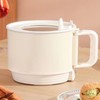 Electric Cooking Pot Quick Heating Mini Electric Cooker with Foldable