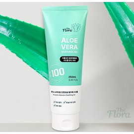 Podaenane partner company Refreshing cooling skin soothing The Flora Aloe Vera Soothing Gel Moisturizing Calming Moisturizing Cream 250ml_5pcs / 산뜻한 쿨링감 피부진정 더플로라 알로에베라 수딩젤 보습 진정 수분크림 250ml_5개