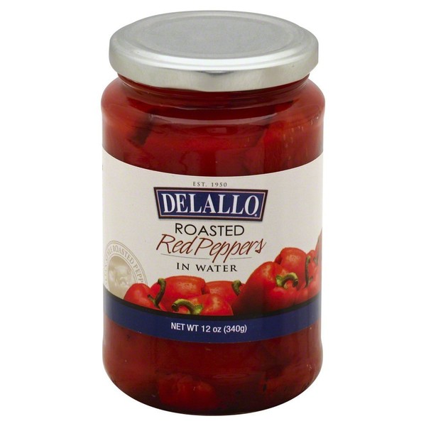 De Lallo Roasted Red Peppers in Water (12x12oz)