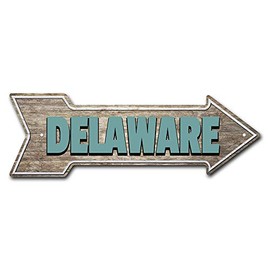 MightySkins Peel and Stick Art Removable Delaware Decal Decor 24" Directional Sticker Vinyl Wall Decals