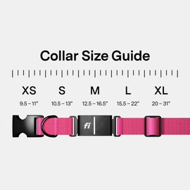 New Fi Series 3+ Smart Dog Tracker Collar [6 Month Membership Included] GPS Tracker for Dogs with Health & Behavior Monitoring, Escape Alerts, Waterproof, LED, Apple Watch Compatible (Pink, X-Small)
