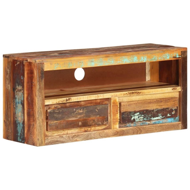 vidaXL Solid Reclaimed Wood TV Stand - Versatile Entertainment Unit