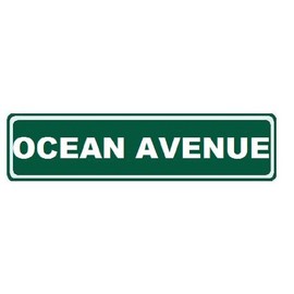 Ocean Avenue Custom Street Sign 6x24" Novelty Sign Home Decor Novelty Humor Motivation Funny Sign Famous Street Sign USA Ocean Ave Great Gift
