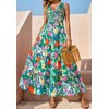 PRETTYGARDEN Smocked Tank Floral Maxi Dresses for Women 2025 Wedding