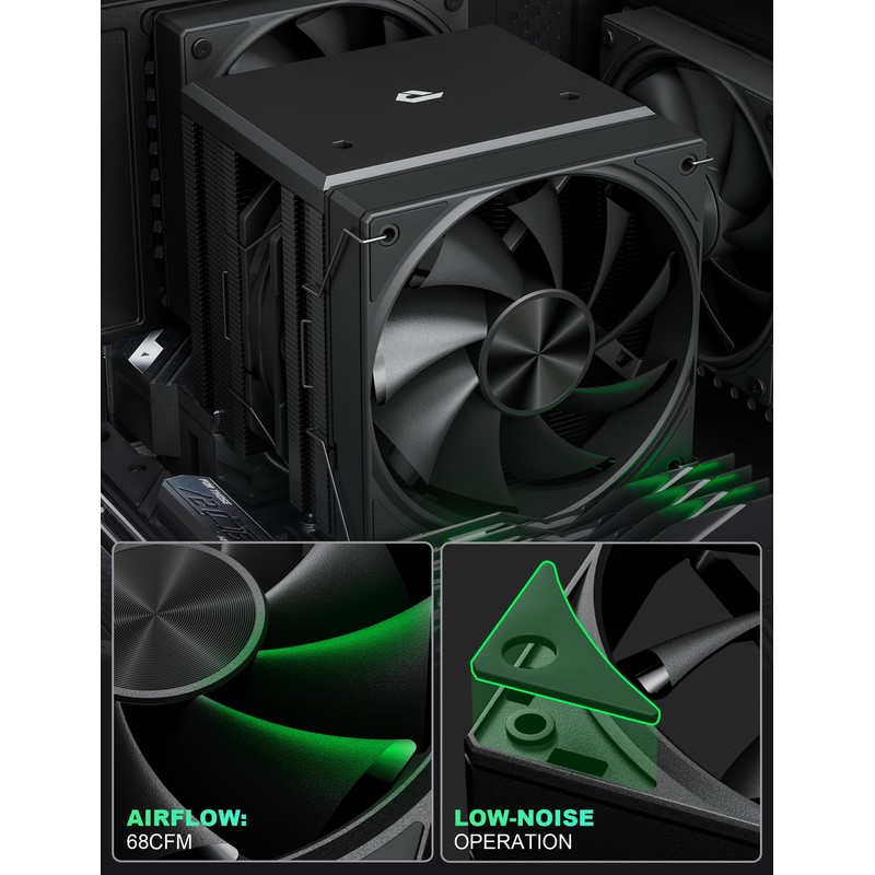 CPU Cooler Air, Dual Tower CPU Cooler with 120mm PWM