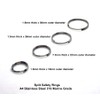 5 x Split Safety Rings A4 Stainless Steel 316 Marine
