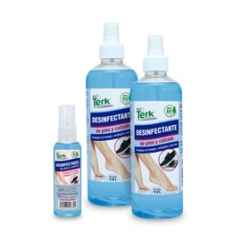 Desinfectante de Pies y Calzado adiós al talco Pack 2 piezas de 500 ml y 1 pieza de 60ml                                                              