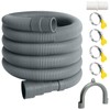 SDLDEER Washing Machine Hose 1m, Universal Drain Hose Extension Kit