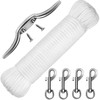 Windspeed 15Meter Flag Rope and Clips Kit Replacement, 8 mm