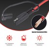 10.17FT Battery Clip-on Alligator Clamps to SAE Connector, 14AWG Crocodile