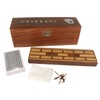 Middle-England 25cm Cribbage Set Playing Cards Board Pegs Box Traditional