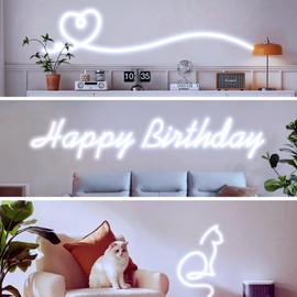 CCILAND LED Strip 10 m Neon Strip 6500 K (White)