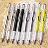 GOOMAND Multi-functional Ballpoint Pen Stylus Pen with Screwdriver Leveler Ruler