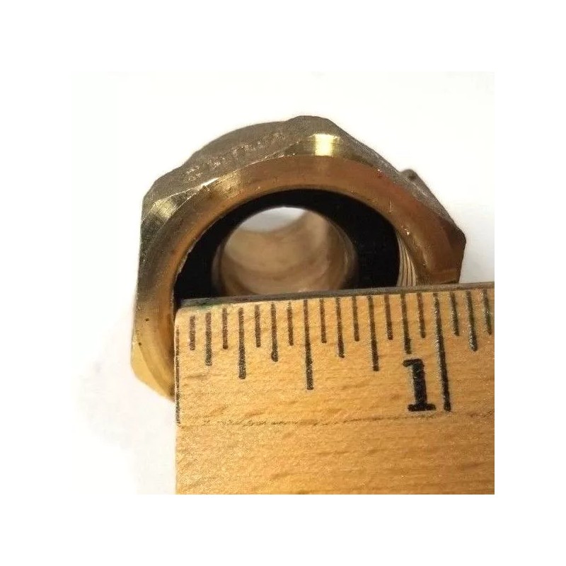 Generic 5/8" PEX Water Meter Coupling, LEAD FREE Brass, 5/8"
