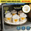 Innodoris Microwave Egg Cooker (2 Pack), Rapid Hard Boiled Egg