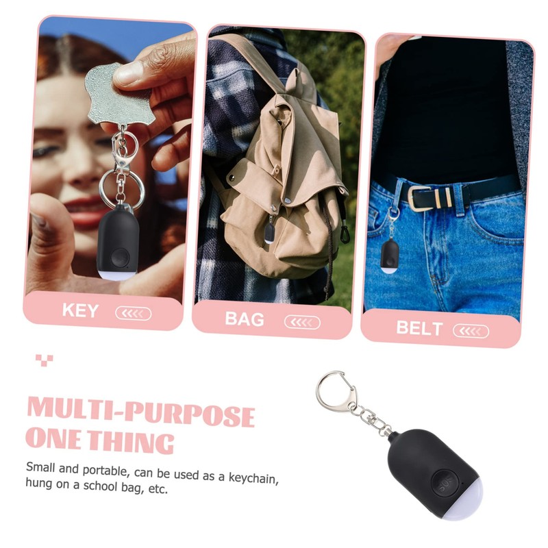 KICHOUSE Alarm Security Torch Whistle Keychain Alarm for Women Outdoor