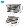 PATIKIL Fabric Collapsible Storage Bin 10.2 x 7.5 x 6.3