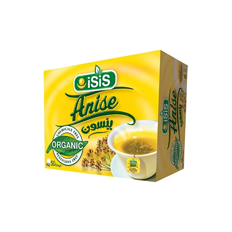 100% Organic Isis Natural Herbal Egyptian Anise Tea (50 Bags)