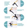 MIMIGLOO Adjustable PA Dumbbell Foot Straps, Set of 2 Dumbbell