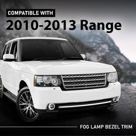 G-PLUS Fog Light Fog Lamp Bezel Trim Front LH RH Compatible with Land Rover Range Rover 2010-2013