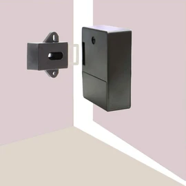 ETEKJOY RFID Electronic Cabinet Lock Hidden DIY for Wooden Cabinet Locker Drawer Cupboard (Black)