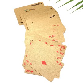 Carta Poker Blackjack Dólar 100 Plata Y Dorado Baraja Inglesa Elegante Ultra Fino Impermeable de Lujo Cubiertas Laminadas En Oro 24 Quilates Flexibles Alta Calidad Coleccionables (Plateado)
