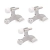 HOMOTEK 3 Pack Hinge Pin Satin Nickel Door Stopper,Adjustable Deluxe