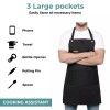 i-Heir Chef Apron, Cotton and Polyester, Adjustable, Professional, Kitchen -
