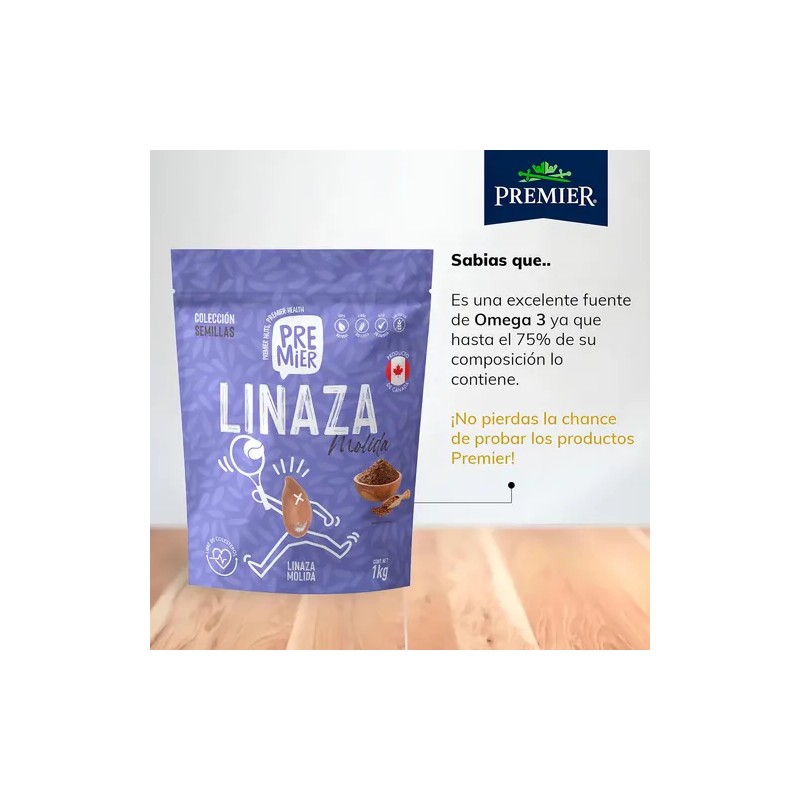 Linaza molida Premier 1kg