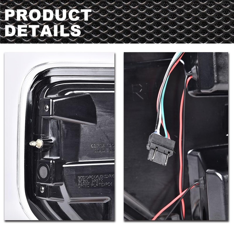 CNNELL LED Tail Lights Assembly Rear lights Compatible with Ford
