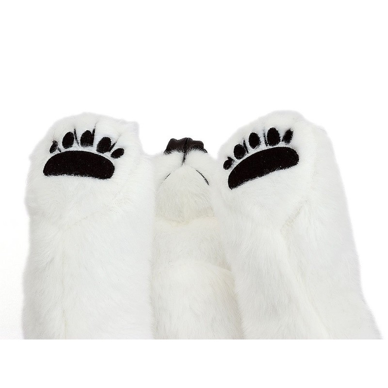 カロラータ ホッキョクグマ ぬいぐるみ (Lサイズ/ねそべりシリーズ/やさしい手触り) リアル くま 動物 おもちゃ お人形 ギフト