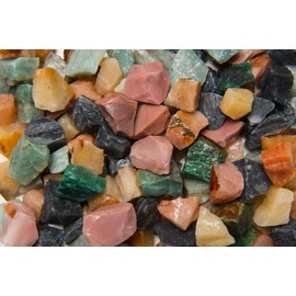Fantasia Materials: 5 lbs Assorted Aventurine Rough Stones from India