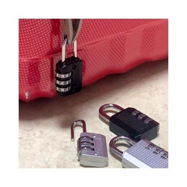 LuminaD 3-Digit Dial Combination Lock - Black Medium