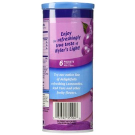 Wyler's Light Soft Drink Mix, Grape, 1.16 Ounce (Pack of 6)