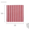 Encasa XO Cotton Napkins Set of 6 Roma Red Stripes
