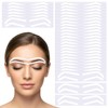 Guduling 100 Pairs Disposable Eyebrow Tape,Eyebrow Stencil Stickers Disposable,Adhesive Eyebrows