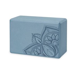 Gaiam Printed Yoga Block (Various Designs), Blue Shadow Point