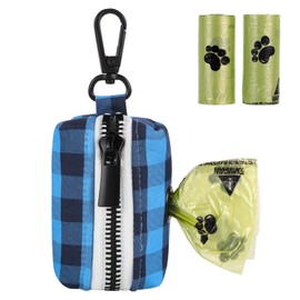 Unique style paws Dog Poop Bag Holder Reusable Waste Bag Dispenser for Travel,Park and Outdoor Use Includes 2 Roll Dog Poop Bags
